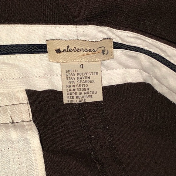 Anthro Elevenses Brown Slacks - Picture 3 of 7